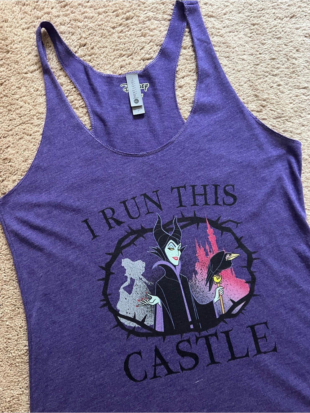 Disney Purple Maleficent 'I Run This Castle' Women's Tank Top